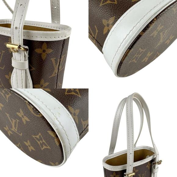 LOUIS VUITTON Authentic Brown Monogram Leather Shoulder Bag - Picture 4 of 5